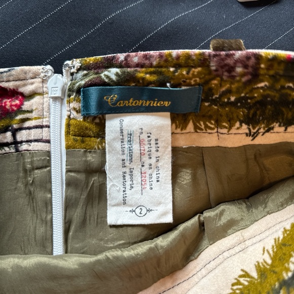 Cartonnier By Anthropologie Women’s Velvet Stable Pencil Skirt - Picture 4 of 4